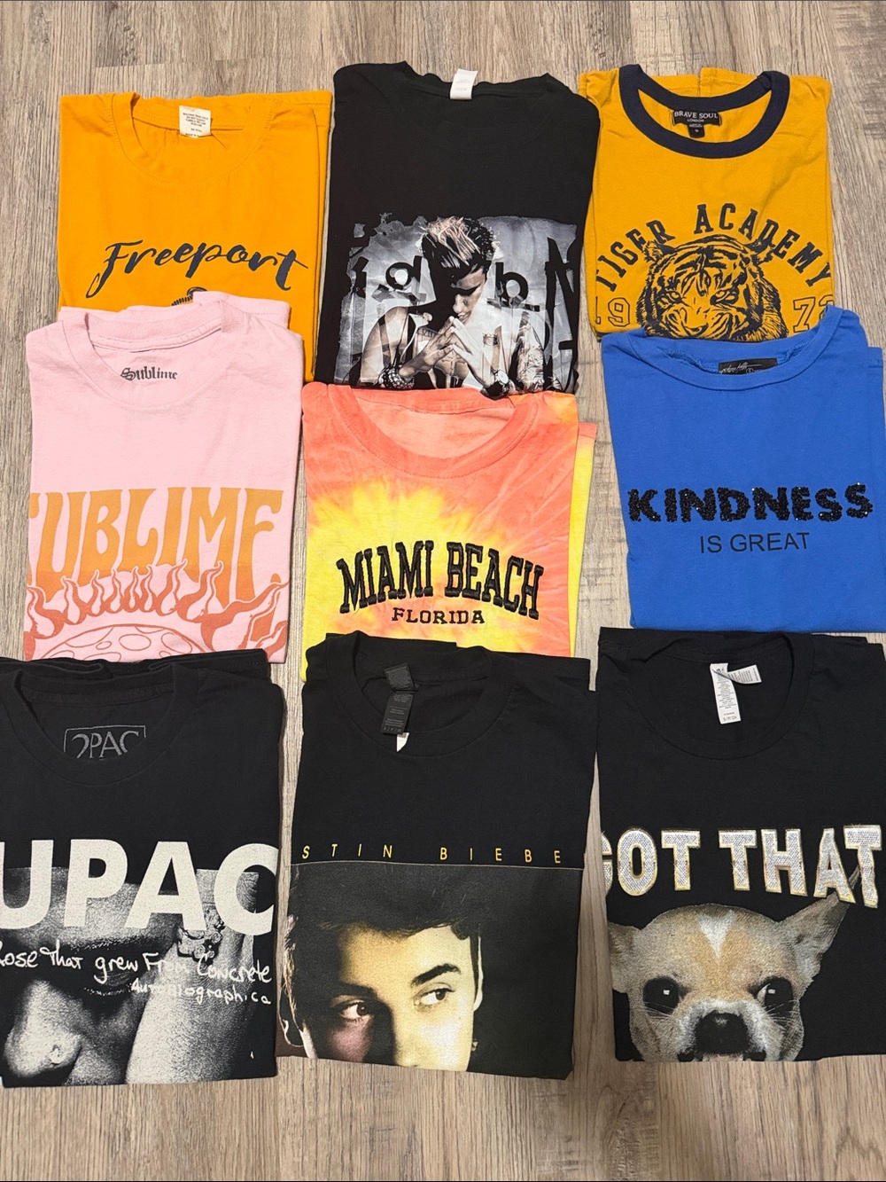 9 cotton short sleeves tees